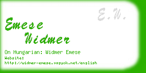 emese widmer business card